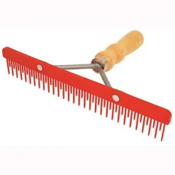 Sullivan Supply Stimulator Fluffer Wood Handle Farm Animal Comb