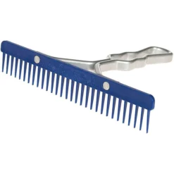 Sullivan Supply Stimulator Skip-Tooth Aluminum Handle Farm Animal Comb