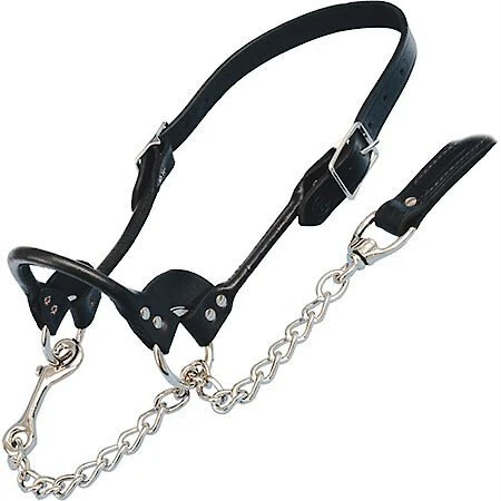 Sullivan Supply Classic Leather Rolled Nose Show Farm Animal Halter 3 Sullivan Supply Classic Leather Rolled Nose Show Farm Animal Halter