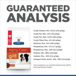 Hill's Prescription Diet g/d Aging Care Chicken Flavor Dry Senior Dog Food -Outlet Sullivan Supply Store 69758 PT6. SY630 V1624311455