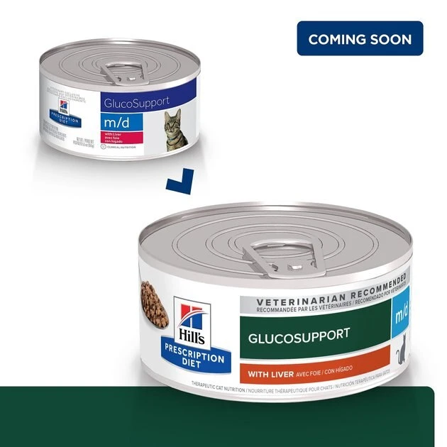 Hill's Prescription Diet m/d GlucoSupport with Liver Wet Cat Food 4 Hill's Prescription Diet m/d GlucoSupport with Liver Wet Cat Food - Image 2