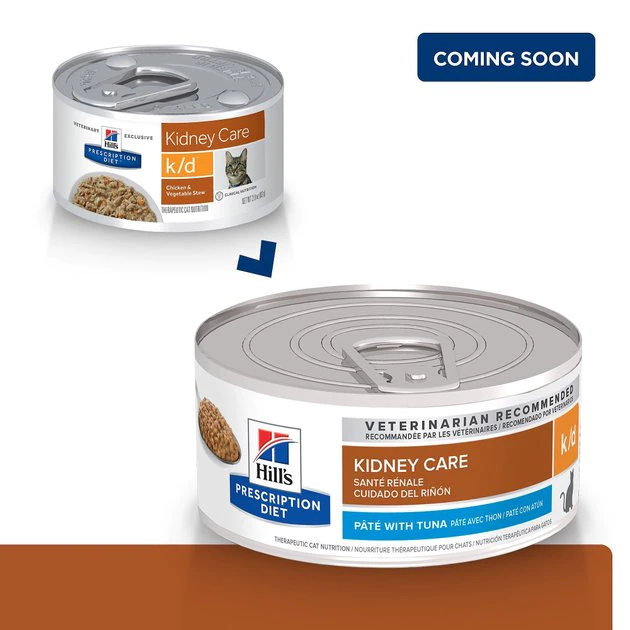 Hill's Prescription Diet k/d Kidney Care Pate with Tuna Wet Cat Food 4 Hill's Prescription Diet k/d Kidney Care Pate with Tuna Wet Cat Food - Image 2